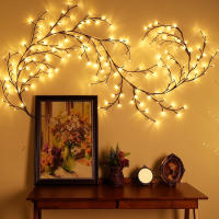 Luces De Vinas De Sisal USB Con 72/96 LEDS 8 Modos Luz Caliente Para Decoración De Paredes Habitaciones Cocinas Tiendas De Café Navidad Y Halloween - details 4