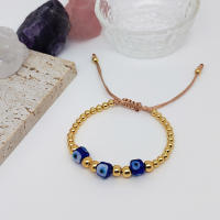 Pulseras De Ojos Turcos Múltiples Colores Para Mujer Con Cuentas Plateadas Doradas Accesorios De Moda Bohemia Geométricas - details 12