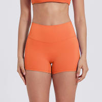Shorts Deportivos Para Mujer Algodón Nylon Levantamiento De Glúteos Alta Cintura Para Gimnasio Running Yoga Transpirables - details 7