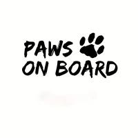 Paw on Board Vinilo Adhesivo Para Coche DISEÑO DE PERRO Decoración Vehicular PVC Autocolante De Mascota Tamaño Único - details 8