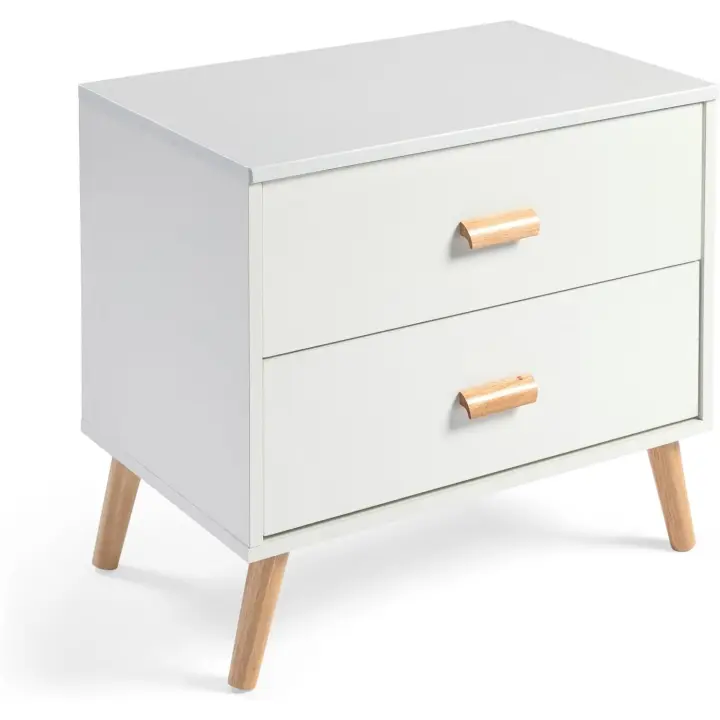 DUPI Sinfonier Nordic | Cajones Espaciosos para Dormitorio | Diseño Compacto y Moderno | Material Resistente | Montaje Sencillo, Blanco - 1