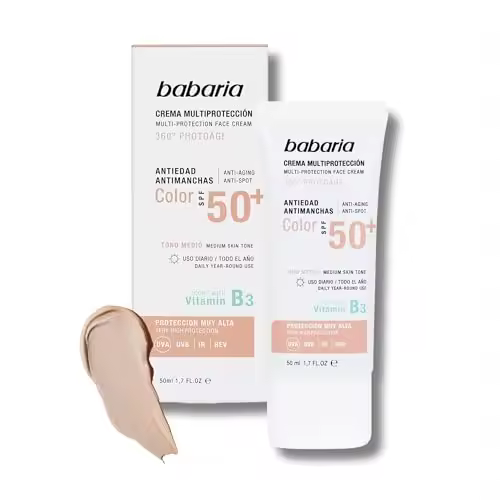 Babaria - Crema multiproteccion spf 50+ color - 50 ml 50000628 - 1