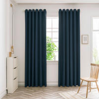 Cortinas de bloque de Luz Negras para dormitorio y Sala de estar, 1 panel poliéster with Cristal de respaldo Negro (varios colores) - details 7