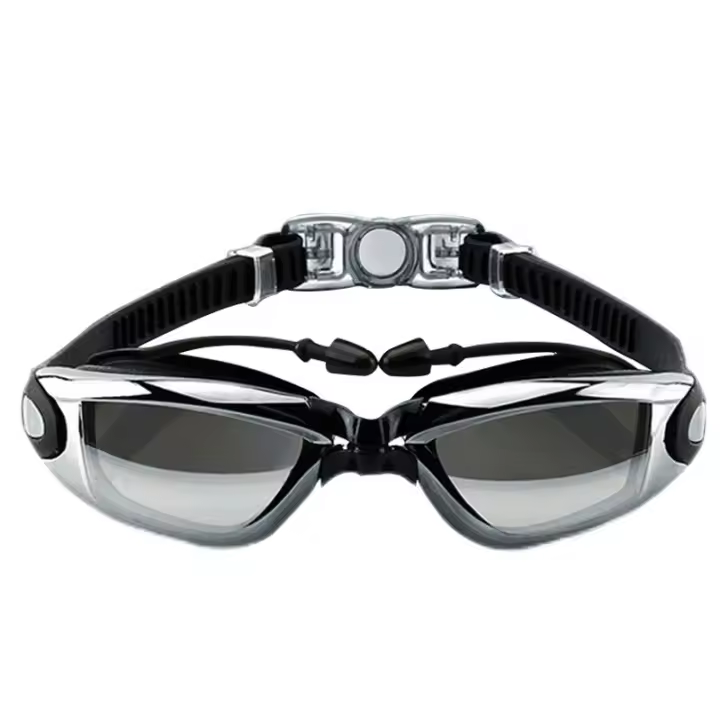Gafas de natación, máscara de buceo, gafas de natación para miopía impermeables antivaho, lentes anti-UV, correas de hombro ajustables, equipo de piscina para hombres y mujeres adultos - 1