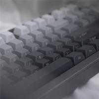 Keycaps Gris Gradiente PBT Material Dye Sublimation 125 Teclas Perfil Cherry Para Teclado Mecánico Accesorios De Teclado - details 14