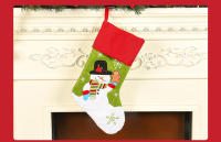 Gruesas Medias De Navidad Coloridas Con Bordado De Santa Claus Bolsas De Regalo De Navidad Decoraciones Colgantes - details 9