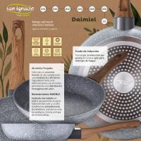 SAN IGNACIO Juego de 3 sartenes Ø20 Ø24 y Ø28 cm Daimiel fabricadas en aluminio forjado aptas para inducción - details 3