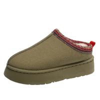 Nuevos Zapatos De Lana Para Mujer 2024 Botas De Nieve Con Plataforma Antideslizante Botas De Invierno Para Exteriores Cómodas Y Calientes Talla True Fit Material De Suela TPU - details 6