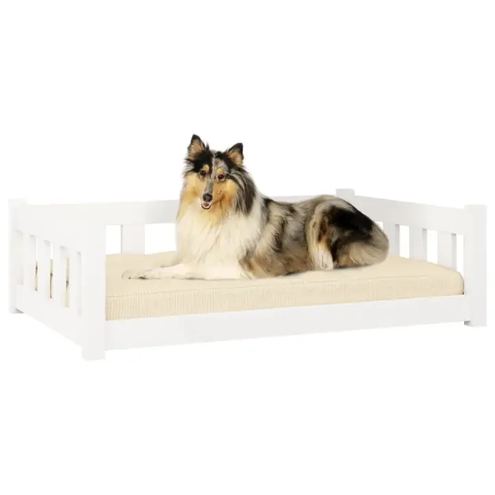 vidaXL Cama para perros 95,5x65,5x28 cm sofá para perros Color Natural,  Blanco, y mas - 1