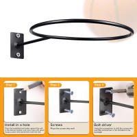 Estante Multifuncional Para Baloncesto Y Fútbol Soporte De Bola De Pared Decoración Para Sala De Estar Ahorro De Espacio - details 5