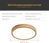 Plafón LED de Madera, 20W, Luz Blanca Neutra, Para Sala, Cocina, Oficina, Habitación Infantil - details 2