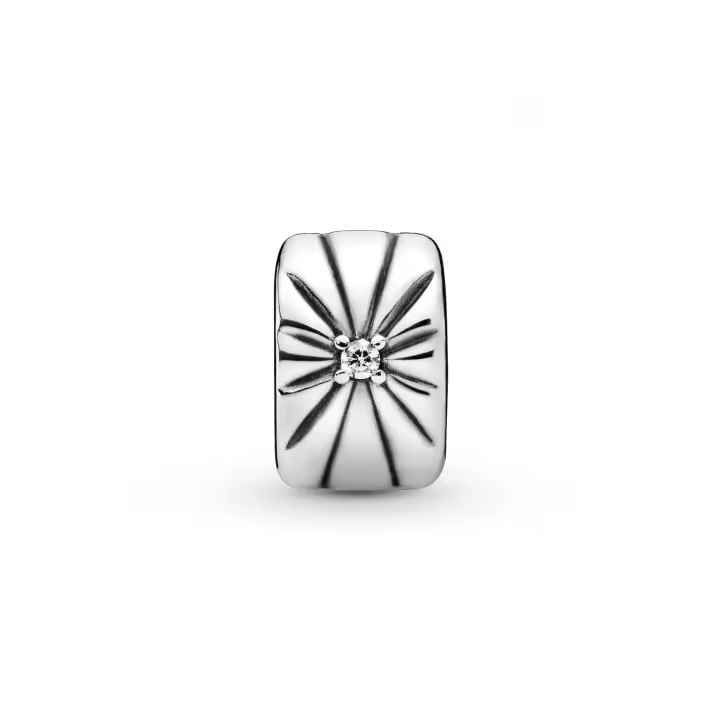 PANDORA Clip Rayo de Sol Brillante 798614C01 en Plata de Primera Ley - 1