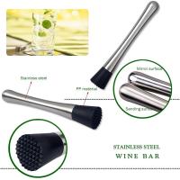 Varita De Mezcla Para Vino Cocktail Acero Inoxidable Muddler Martillo De Hielo Barra Herramienta Utensilio Para Bebidas Y Frutas - details 11