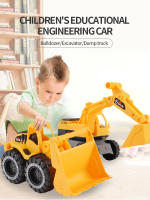 Juego De Juguetes De Vehículos De Ingeniería Escala Excavadora Y Camión Grúa Modelo Para Niños Educativo Y De Colección - details 0