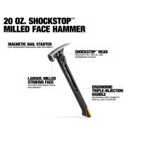 Martillo De Raspado De Acero TOUGHBUILT TB-H1-1SBR-S20X/TB-H1-1SBR-S24X 20 OZ 24 OZ Con Tecnología ShockStop Herramienta Manual Para Carpintería - details 20