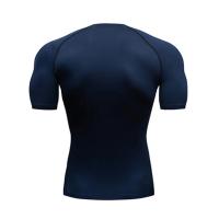 Camiseta De Compresión Para Hombre Verano Deporte Fitness Gimnasio Secado Rápido Running Tops De Entrenamiento Cuello Redondo T-Shirt Deporte Corporal - details 4