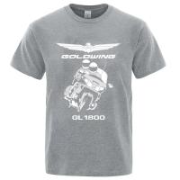 Camiseta De Motocicleta Effex Goldwing GL1800 Para Hombres Y Mujeres Negro Algodón Oversize Manga Corta Alta Calidad Estilo Casual - details 7
