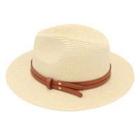 Sombrero De Paja De Verano Panama Tejido De Hierba Transpirable Estilo Europeo Y Americano Sombrero De Sol Para Playa Casual Para Mujeres - details 25