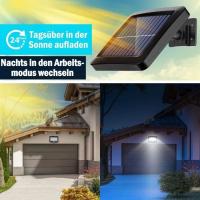 Lámpara solar LED de pared con sensor de Movimiento para Jardín-56 LED - 12 W-Resistant to Agua-Color Negro - details 1