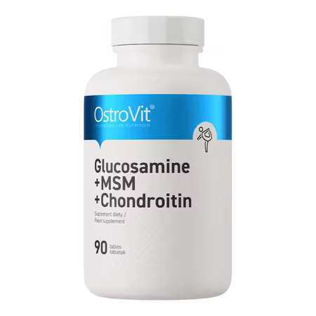 Glucosamina + MSM + Condroitina OstroVit  90 Tabletas 3 protectores articulares  Suplemento para Articulaciones  OstroVit  Olympus Sport Nutricion - 1