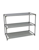 Gerimport STARTELECTRIC Zapatero de 3 Niveles / 5 Niveles de Metal y Tejido No Tejido, Tamaño 60 X 28 X 44 Cm / 60 X 28 X 88 Cm, Estantería para Calzado, Mueble, Soporte, Montaje Fácil - details 0