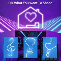 Tira De Luz LED Neón Inteligente 3/5m RGB WIFI APP 16 Colores Impermeable Flexible Compatible Con Alexa Para Decoración De Habitaciones - details 8
