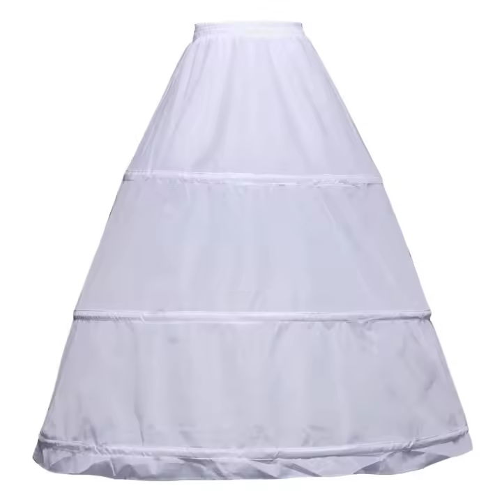 Crinolina De Mujer Falda Elástica Media Camisa A-Line Para Vestido De Boda Vestido De Baile Suelto Material Lycra - 1