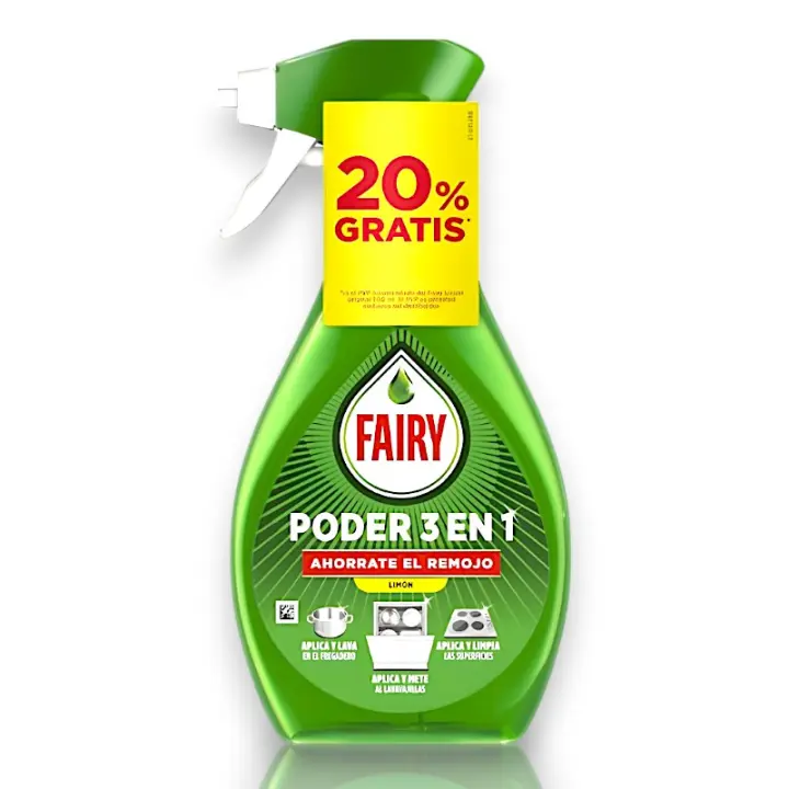 Fairy - Poder 3 en 1 Limón - 500ml. - 1