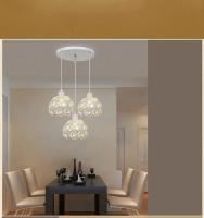 Lámpara De Techo Para Restaurante Cristal Simplicidad Y Elegancia Para Entrada Sala De Espera De Hotel Decoración Para Bar Lámpara Individual Metálica 220V - details 1