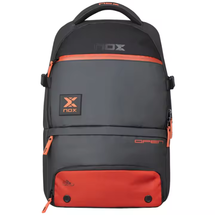 Mochila Nox Luxury Open Series Negro – Rojo - 1