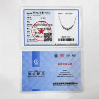 Collar Colgante De Moissanite De 2.8 Carats Para Mujer Joyería Fina De Boda Plata Esterlina 925 Con Certificados Estilo Clásico - details 0