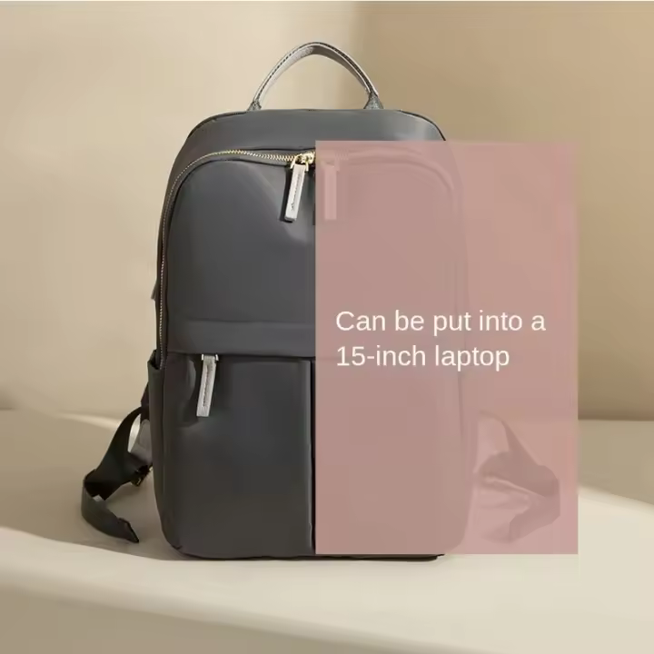Mochilas ligeras de gran capacidad para mujer bolso impermeable resistente al desgaste para portátil de 15 pulgadas para viaje - 1