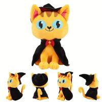 Gato De Peluche Para Halloween Cat Plush Negro Con Calabaza Anime Cartoon Animal De Peluche Extraño Y Nuevos Regalos De Halloween Para Todas Las Edades - details 6