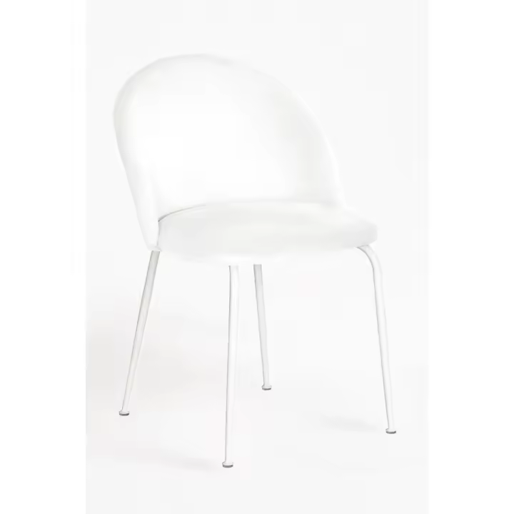 Regalos Miguel - Sillas Comedor - Silla White Dalnia Terciopelo - Blanco - 1