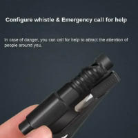Martillo De Seguridad Para Coche Mini Multi-Funcional Con Rescate Para Romper Vidrio Herramienta De Evacuación Emergente Para Ventanas - details 4