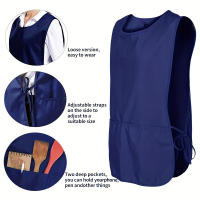 BOPORO Delantal Impermeable Unisex con Mangas y Bolsillos Profundos - details 2
