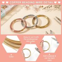Hilo De Cobre Cuadrado 0.6mm 20 Pies Medio Redondo Para Artesanía Y Joyería Componentes Metálicos Para Creación De Accesorios - details 3