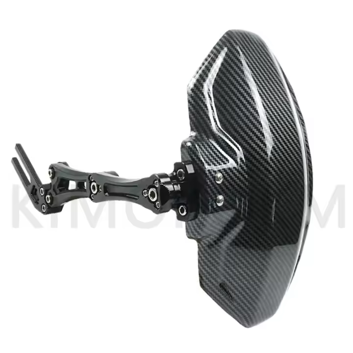Fender Ajustable Para Motocicleta Y Bicicleta De Aluminio Imitación De Fibra De Carbono Extensor Universal De Guardabarros Accesorios - 1