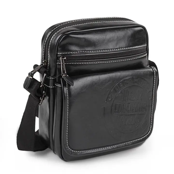 Lois Desert Bolso Bandolera Hombre Negro - 1