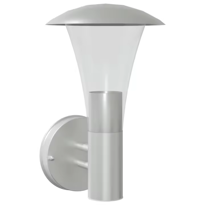 vidaXL Aplique de exterior de acero inoxidable luz de pared exterior Color Negro,  Plateado, y mas - 1