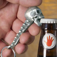 Abrepuertas Creativo De Calavera Personalizado Fuerte Y Potente Para Regalos De Navidad Y Acción De Gracias Para Hombres Y Mujeres Ideal Para Camping Viajes Y El Hogar - details 0