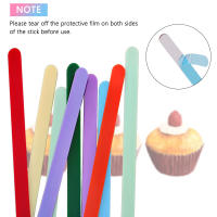10pcs Bastones De Helado Reutilizables De Acrílico Mate Para Manualidades Y Decoración De Pasteles Herramientas De Cocina Eco-amigables - details 9