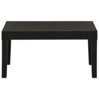 vidaXL Mesita de jardín de plástico gris - details 2