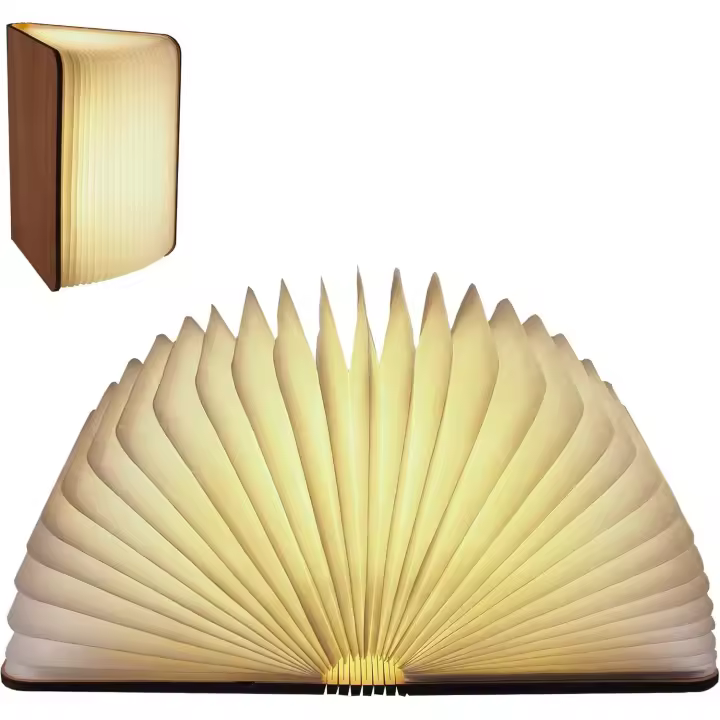 Lámpara de libro con cierre magnético que brilla en 3 colores Posibilidades de posición infinitas, hasta 360 grados - 1