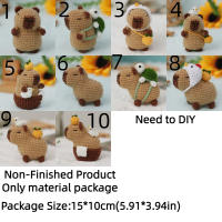 Kit De Tejer Para Principiantes Con Peluche De Capybara Y Guía De Tejer a Mano Conjunto DIY De Conejo De Peluche Herramientas De Tejer Y Hilo Incluidos - details 2