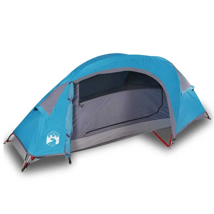 vidaXL Tienda de campaña iglú para 1 persona impermeable azul - 1