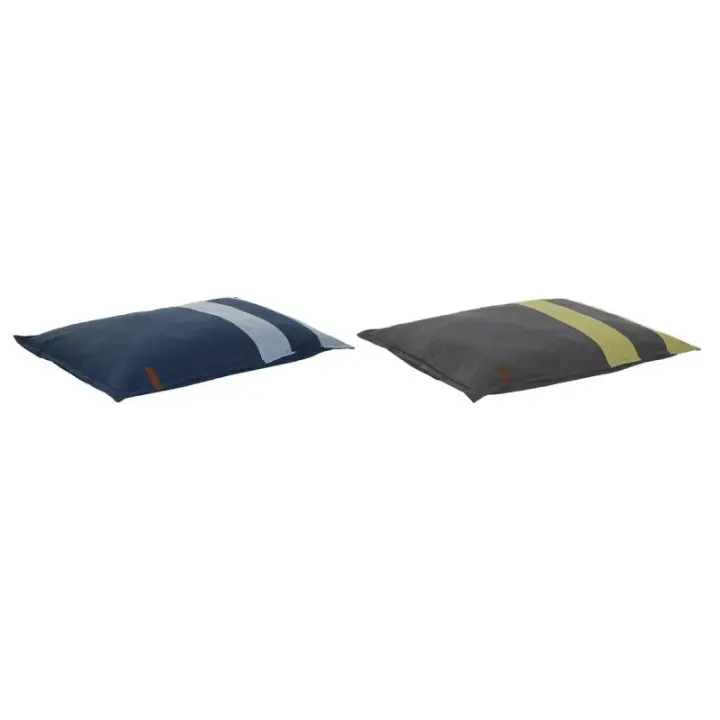 Cama para mascota DKD Home Decor 90 x 10 x 70 cm 90 x 70 x 10 cm Gris Azul 2 Unidades - 1
