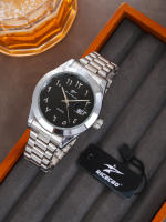 Reloj De Cuarzo Para Hombre Reloj De Pulsera De Moda Sencilla Y Lujo Para Uso Diario Y Negocios Con Calendario Pantalla Con Marcas Numéricas De Arábigas Material De Acero Inoxidable Resistente Al Agua - details 15