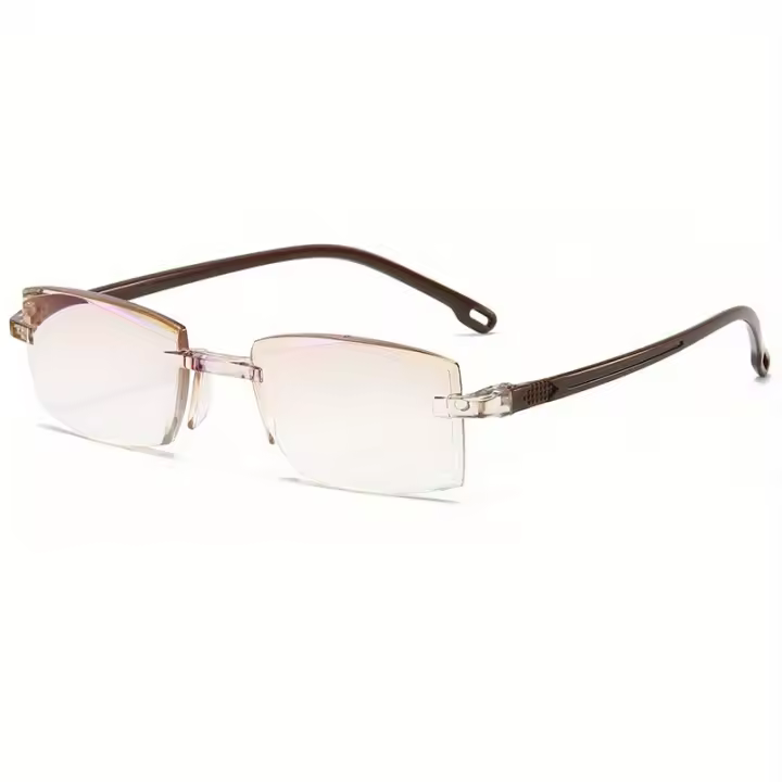 Gafas De Lectura Inteligentes Para Hombres Y Mujeres Sin Marco Anti Luz Azul Bifocal Para Vistas Cercanas Y Lejanas - 1