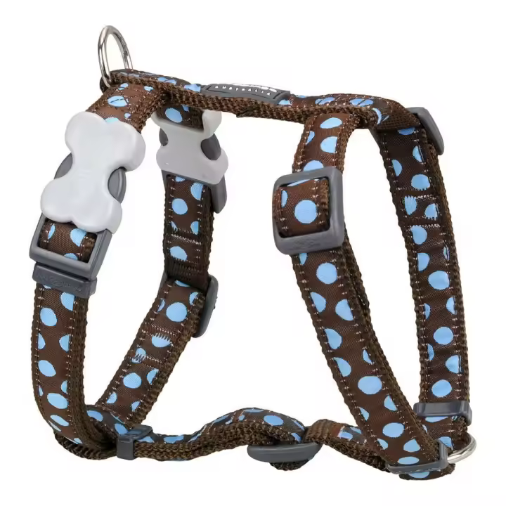 Arnés para Perro Red Dingo Style Lunares 46-76 cm - 1